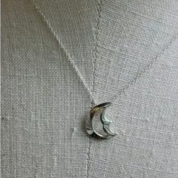 Tiffany & Co. Silver Moon Necklace - Picture 6 of 11